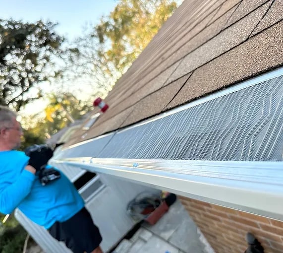 Installing a gutter guard